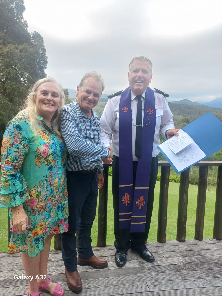Wedding ceremony by Dr. Gerrit Rademeyer in Mtubatuba