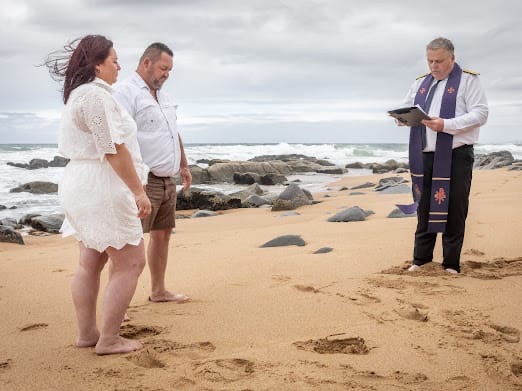 Wedding ceremony by Dr. Gerrit Rademeyer in Mtubatuba