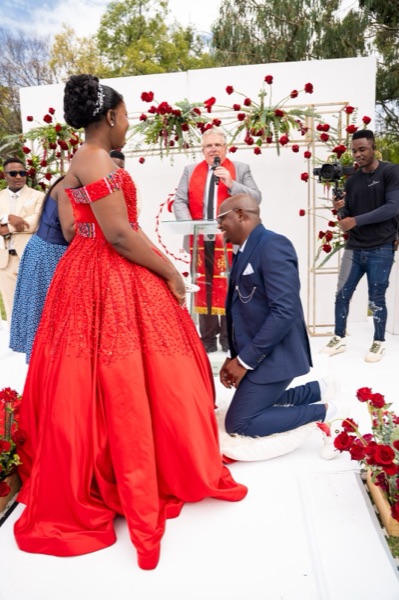 Wedding ceremony by Dr. Gerrit Rademeyer in Mtubatuba